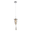 PENDENTE ORGANIKA CROMADO E TRANSPARENTE (D)15.5CM (A)42CM 1XE14 40W - KB002C