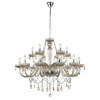 LUSTRE ANJOU CROMADO E CHAMPAGNE (D)82CM (A)100CM 18XE14 720W - JF118A