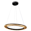 PENDENTE ORBIT CROMADO E TRANSPARENTE (D)62CM (A)3.5CM 1X30W 3000K 1650LM - ID009C
