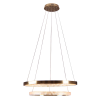 PENDENTE OCA DOURADO E TRANSPARENTE (D)60+40CM (A)4CM 32W + 22W 3000K 3168LM - GD002