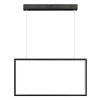 PENDENTE TEC PRETO (C)30CM (L)60CM (A)2CM 1X32W 3000K 1810LM - GD016B