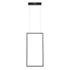 PENDENTE TEC PRETO (C)60CM (L)30CM (A)2CM 1X32W 3000K 1810LM - GD015B
