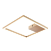 PLAFON DE SOBREPOR TEC DOURADO E BRANCO (C)40CM (L)40CM (A)4CM 1X30W 3000K 1790LM - GD014G