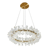 PENDENTE FLORA DOURADO E TRANSPARENTE (D)60CM (A)18CM 18XG4 54W - DY001S