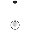 PENDENTE SFERA PRETO (D)26CM (A)3CM 5X5W G9