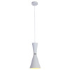PENDENTE SET BRANCO E NICKEL (D)18CM (A)41,5CM 1X40W E27