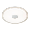 PLAFON DE SOBREPOR DOMO PRATA (D)50CM (A)6CM 1X36W 3000K 2520LM LED