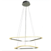 Pendente Nuvola Prata (D)60 + 80Cm (C)0Cm (L)0Cm (A)2Cm 1X66W 3000K 3960Lm Led - BC001