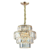 PENDENTE HERA FRENCH GOLD E TRANSPARENTE (D)48CM (A)49CM 10XE14 400W - AQ030G