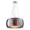 PENDENTE / PLAFON SOHO CROMADO E TRANSPARENTE (D)60CM (A)28CM 9XG9 225W - PD006CR