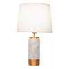 BASE PARA ABAJUR MARMO COBRE E BRANCO (D)12CM (A)39CM 1XE27 40W - GL001EW