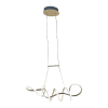 PENDENTE ZIG BRANCO (C)84CM (L)22CM (A)21CM 1X35W 3000K 1800LM - TP003