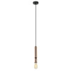 PENDENTE PRIH COBRE E PRETO E PRETO (D)5CM (A)30CM 1XE27 40W - HL002
