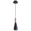 PENDENTE PITUCO ROSE GOLD E PRETO E PRETO (D)9CM (A)26CM 1XGU10 10W - ML016B