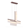 PENDENTE PATUÁ BRANCO E MARROM (C)9CM (L)81CM (A)66CM 12W + 18W + 24W 2700K - CD005