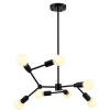 PENDENTE LEBLON PRETO (D)75CM (A)123CM 7XE27 280W - RM002B