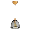 PENDENTE COPPER PRETO E DOURADO (D)17.5CM (A)23.5CM 1XE27 40W - XN002G
