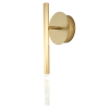 ARANDELA PETRA DOURADO E TRANSPARENTE (C)11CM (L)12CM (A)42CM 1X3W 3000K 150LM - OC004S
