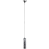 PENDENTE SONATA D 6CM X 21CM  1XG4 220V CROMADO E TRANSPARENTE