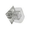 ARANDELA RAVEL CROMADO E TRANSPARENTE (C)15CM (L)16CM (A)16CM 1XG9 40W - HO110B