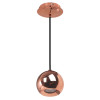 PENDENTE PIN D 12CM X 11.5CM 1XGU10 127V / 220V COBRE - FH015A