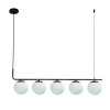 PENDENTE PETIT POA CROMO NEGRO E BRANCO (C)98CM (L)15CM (A)28CM 5XE27 BOLIN - SQ002B
