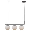 PENDENTE PETIT POA CROMO NEGRO E BRANCO 3XE27 - SQ001B