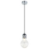 PENDENTE PETIT D 9,3CM X 18,5CM 1XG9 127V / 220V CROMADO E TRANSPARENTE - OP053CR