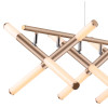 PENDENTE PALITO DOURADO (C)90CM (L)60CM (A)11CM 16X3,375W 2700K 3250LM - CD015