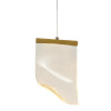 PENDENTE ONDA DOURADO E TRANSPARENTE 1X2.5W 3000K 125LM - OC008S