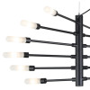 PENDENTE NEO PRETO E BRANCO (C)86CM (L)60CM (A)32CM 12XG9 300W - RE017S