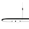 PENDENTE NÉBULA PRETO E BRANCO (C)105CM (L)28CM 1X42W 3000K 2100LM - DW006B