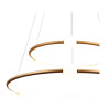 PENDENTE NÉBULA DOURADO DE BRANCO (D)87 + 64CM 1X80W 3000K 4000LM - DW005LG