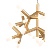PENDENTE MANACA DOURADO E BRANCO (D)72CM 25X3W 3000K 4500LM - BD003S