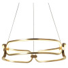 PENDENTE LUMINA DOURADO (D)45CM (A)9.5CM 1X37W 3000K 1850LM - BB006G