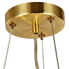 PENDENTE MEDEA DOURADO / TRANSPARENTE (D)60CM (A)20CM 12XG9 MAX 40W IP21