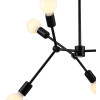 PENDENTE LEBLON PRETO (D)60CM (A)118CM 5XE27 200W - RM001B