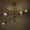 PENDENTE IPANEMA DOURADO (D)68CM (A)139CM 6XE27 240W - RM004G