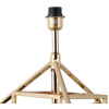 BASE PARA ABAJUR VENETO DOURADO E PRETO (D)22.5CM (A)50CM 1XE27 40W - MI012