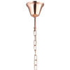 PENDENTE TYENE ROSE GOLD E TRANSPARENTE (D)54CM (A)63CM 5XE14 200W - JF305
