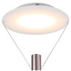 PLAFON DE SOBREPOR TINO DOURADO E BRANCO (D)30CM (A)60CM 1X12W 2700K 600LM - CD007