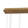 PENDENTE GLITTER DOURADO E TRANSPARENTE (C)85CM (L)16CM (A)71CM 1X40W 3000K - HC009L