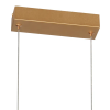 PENDENTE GLITTER DOURADO E TRANSPARENTE (C)76CM (L)6CM (A)13.5CM 1X20W 3000K 1000LM - HC009S