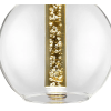 PENDENTE EGEO CROMADO E TRANSPARENTE (D)18CM (A)29CM 1X5W 3000K - HO122
