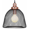 PENDENTE COPPER COBRE E PRETO (D)32CM (A)35CM 1XE27 40W - XN001