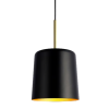 PENDENTE BOT PRETO E DOURADO (D)20CM (A)35CM  1X40W   E27