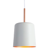 PENDENTE BOT BRANCO E COBRE (D)20CM (A)35CM 1X40W E27