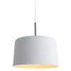 PENDENTE BOT BRANCO E NICKEL (D)35CM (A)35CM 1X40W E27