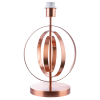 BASE PARA ABAJUR MONDE COBRE (D)24CM (A)40CM 1XE27 40W - GL004E