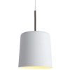 PENDENTE BOT BRANCO E NICKEL (D)20CM (A)35CM 1X40W E27